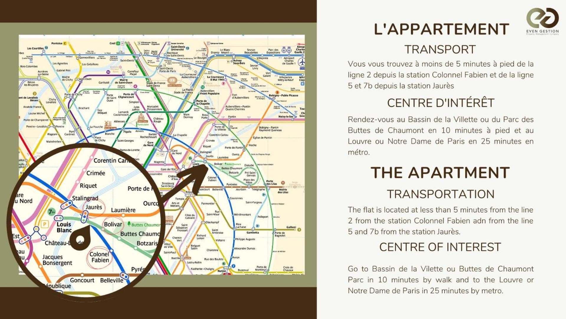 Appartement Independant Flat: Canal St Martin&trains Stations!